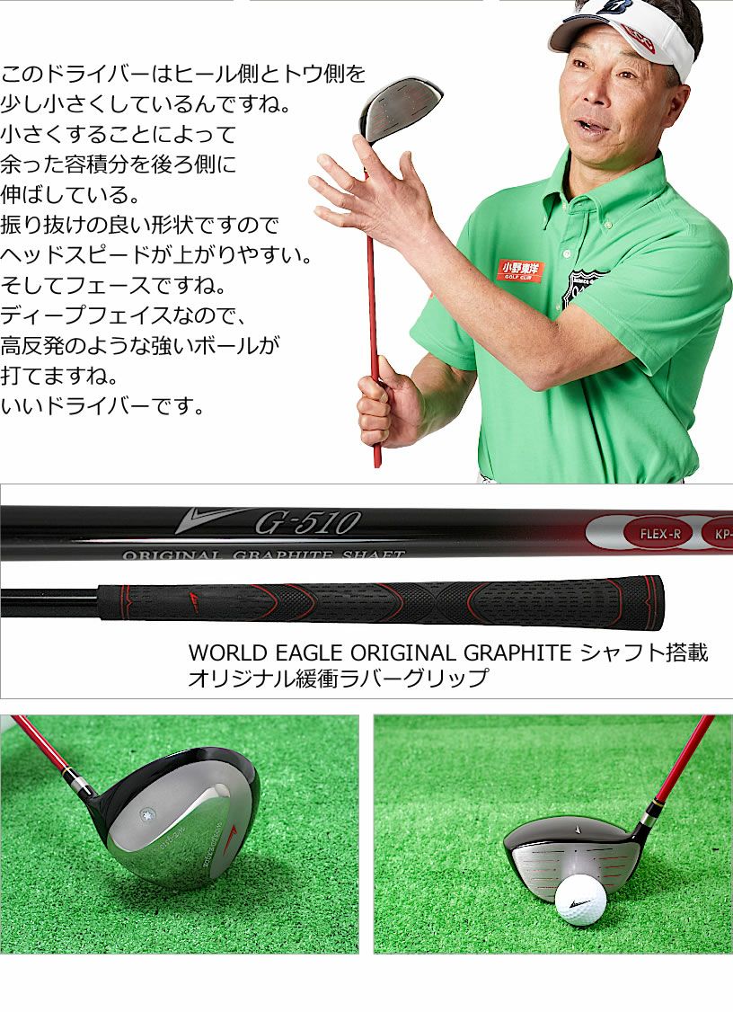 ワールドイーグル WE-G510 メンズ 16点（12本）クラブセット 専用