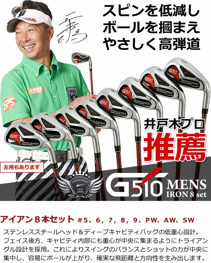 ワールドイーグル WE-G510 メンズ 16点（12本）クラブセット 専用