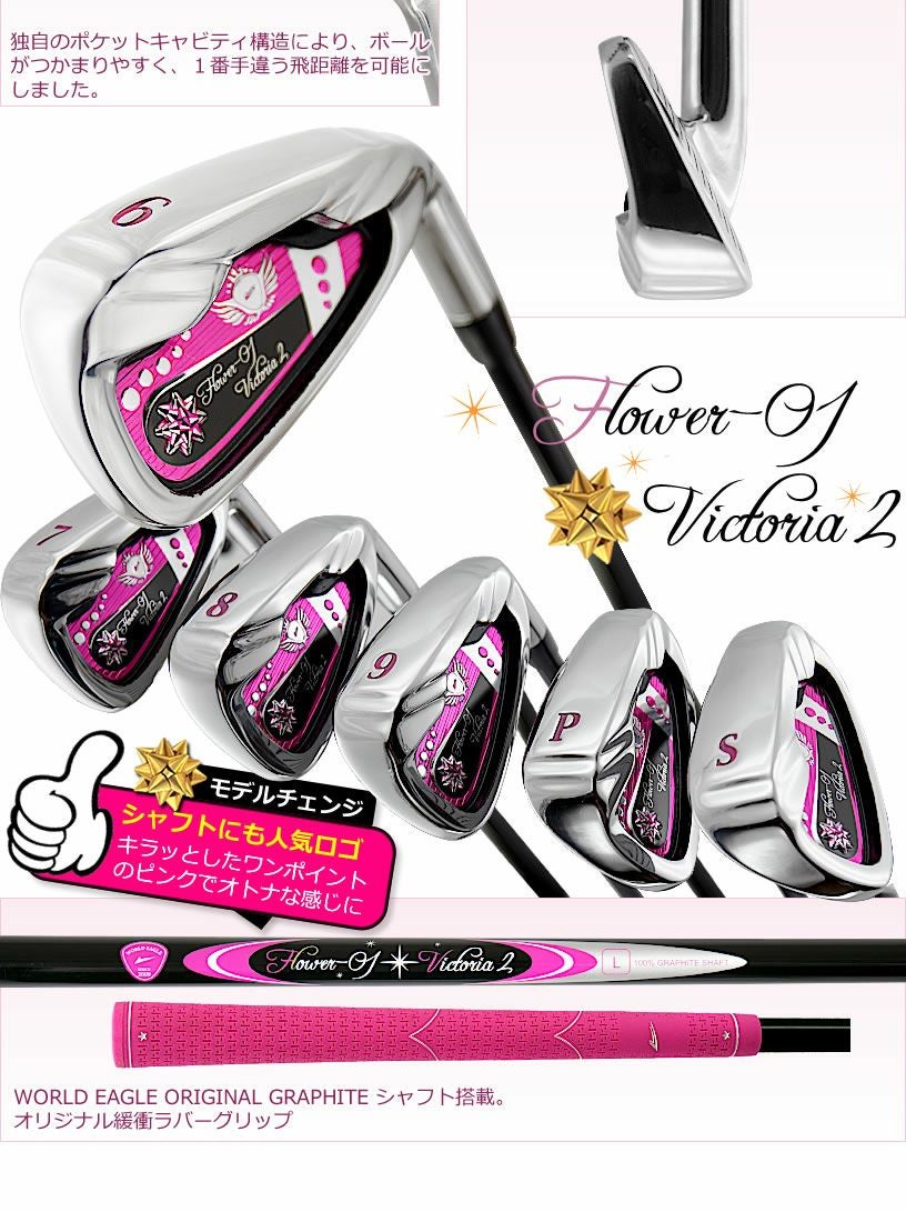 ワールドイーグル FL-01☆V2 レディース 13点（10本）クラブセット