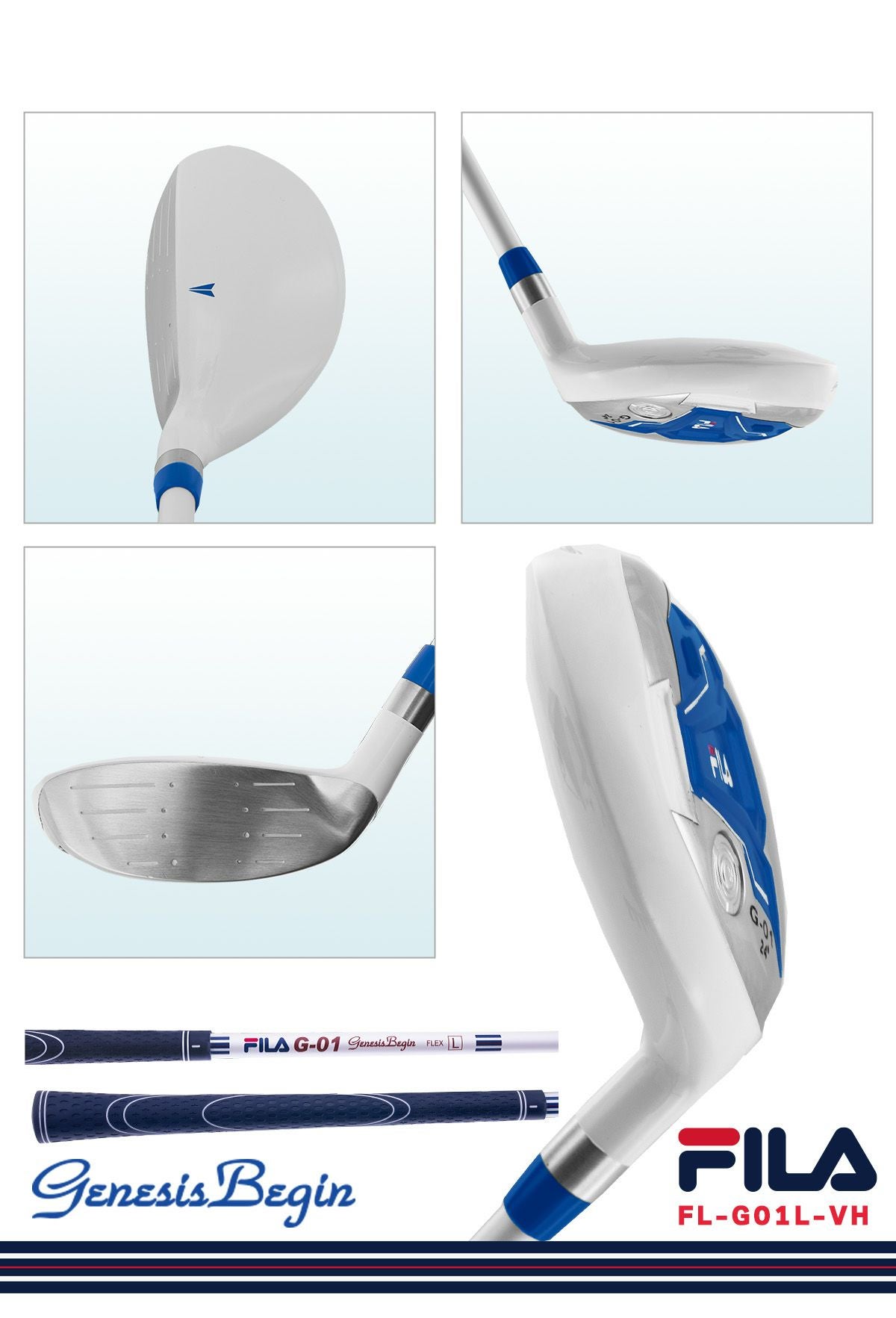 FILA GOLF レディース ゴルフ クラブ セットホワイトブルー 右用 FL