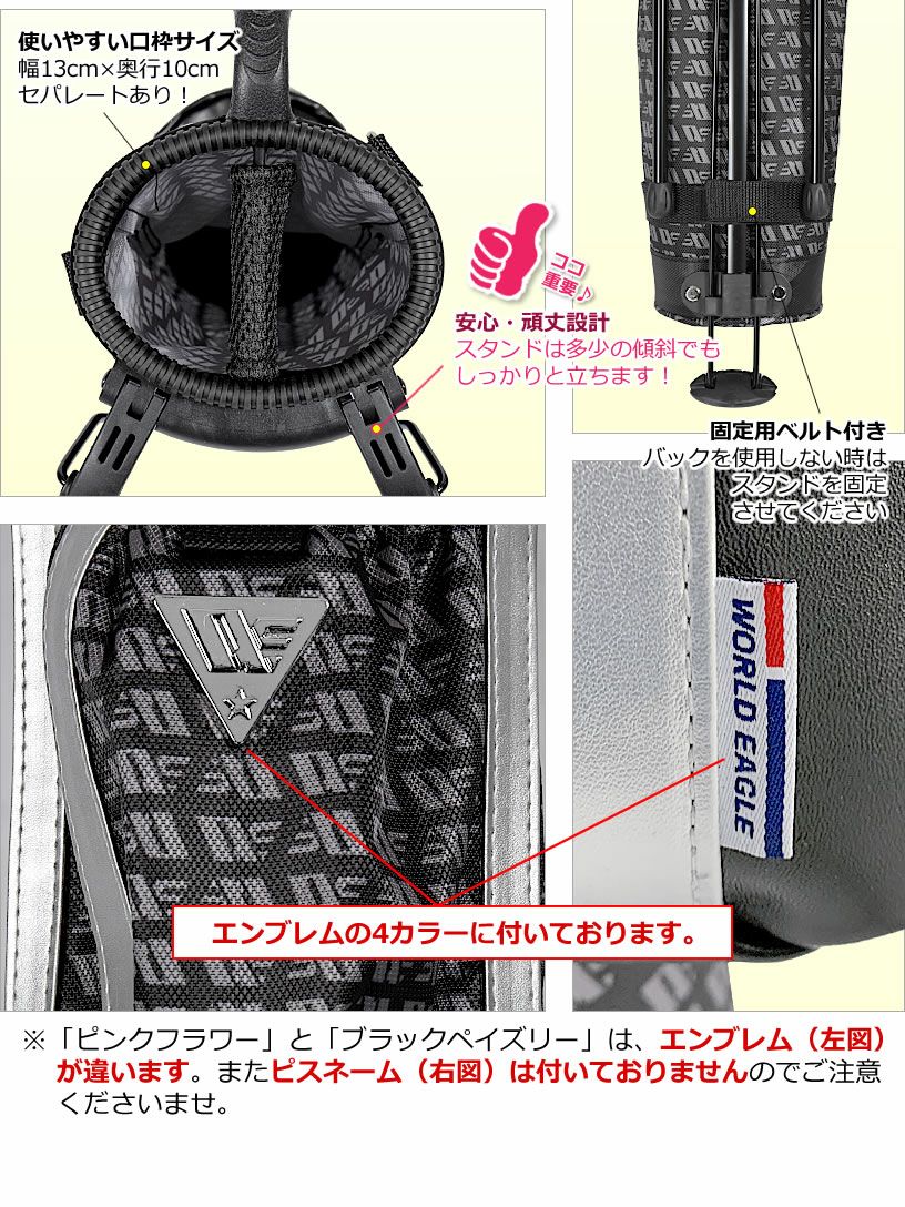 ワールドイーグル セルフスタンド クラブケース スペシャルデザイン WE