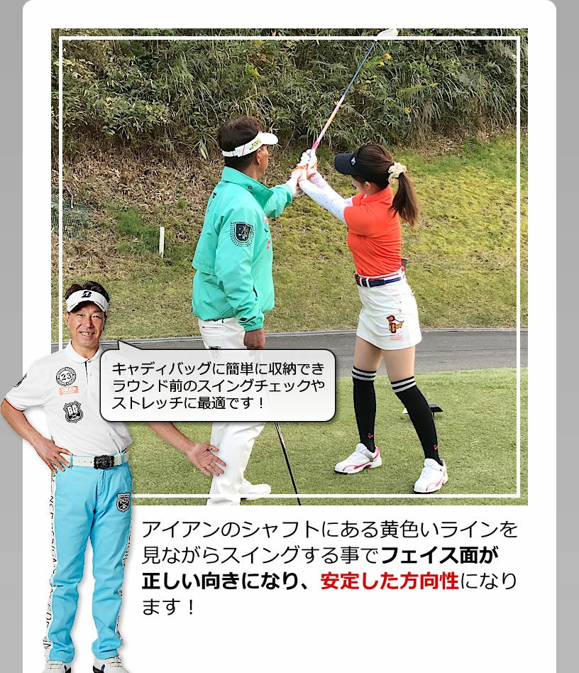 ワールドイーグル ゴルフ練習器具 井戸木鴻樹プロが考案したスイング