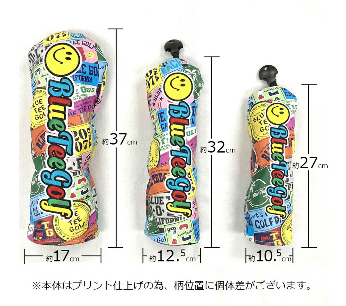 BLUE TEE GOLF  ブルーティーゴルフ ワッペン柄 ヘッドカバー HC-035