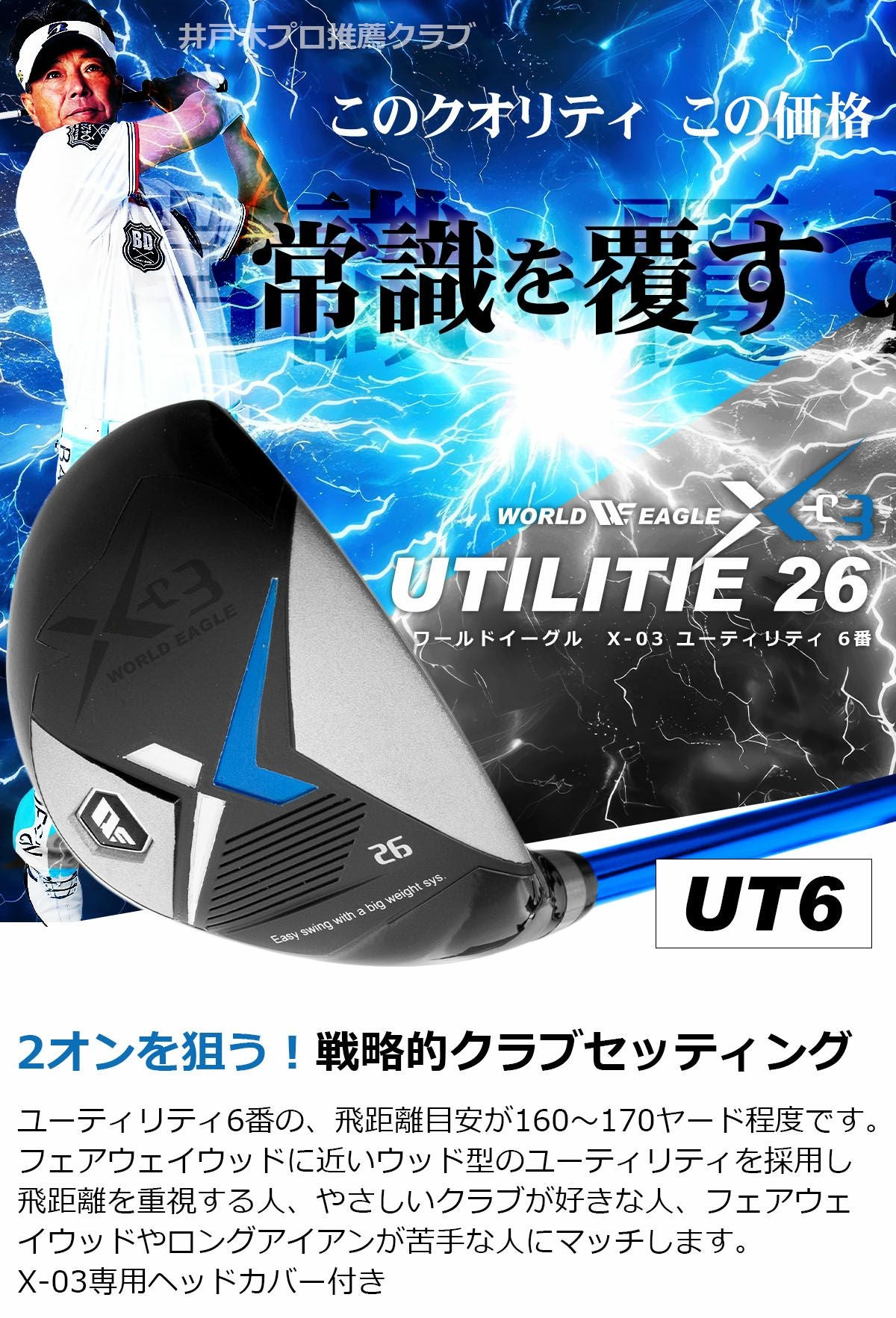 ワールドイーグル クラブセット ワールドイーグル X-03 メンズ 15点 クラブセット WE X-03CS バッグ