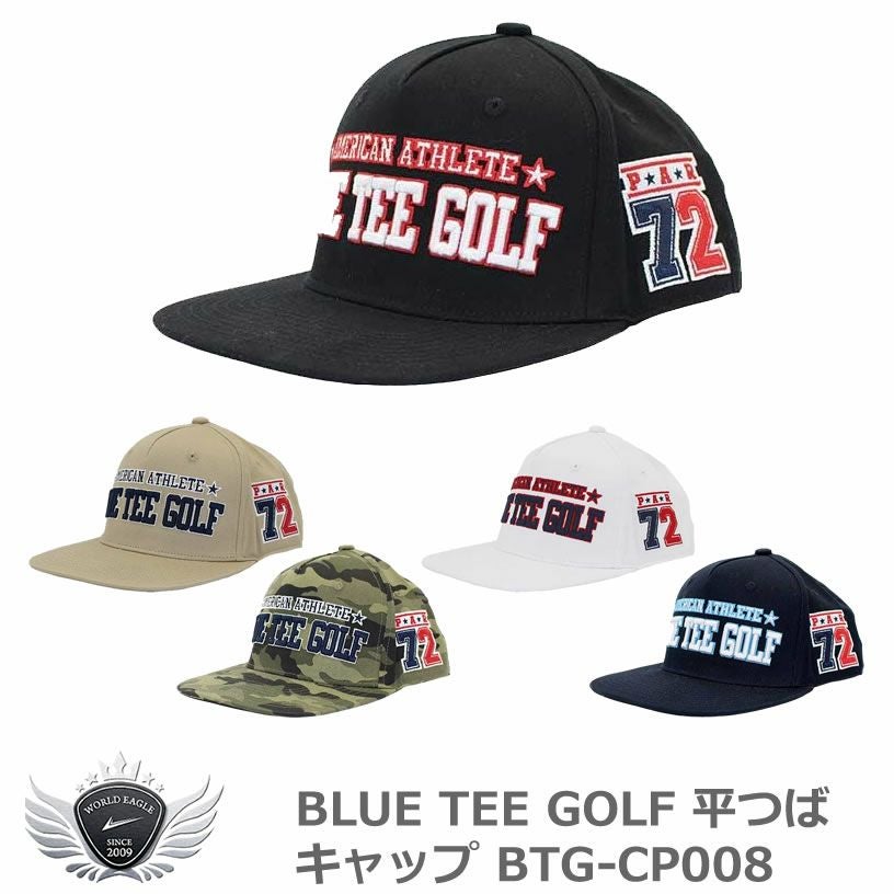 確認用！BLUE TEE GOLF★ゴルフキャップ 未使用・新品 人気 激カワ ブルーティーゴルフ 平つばキャップ BTG-CP008 【IR】