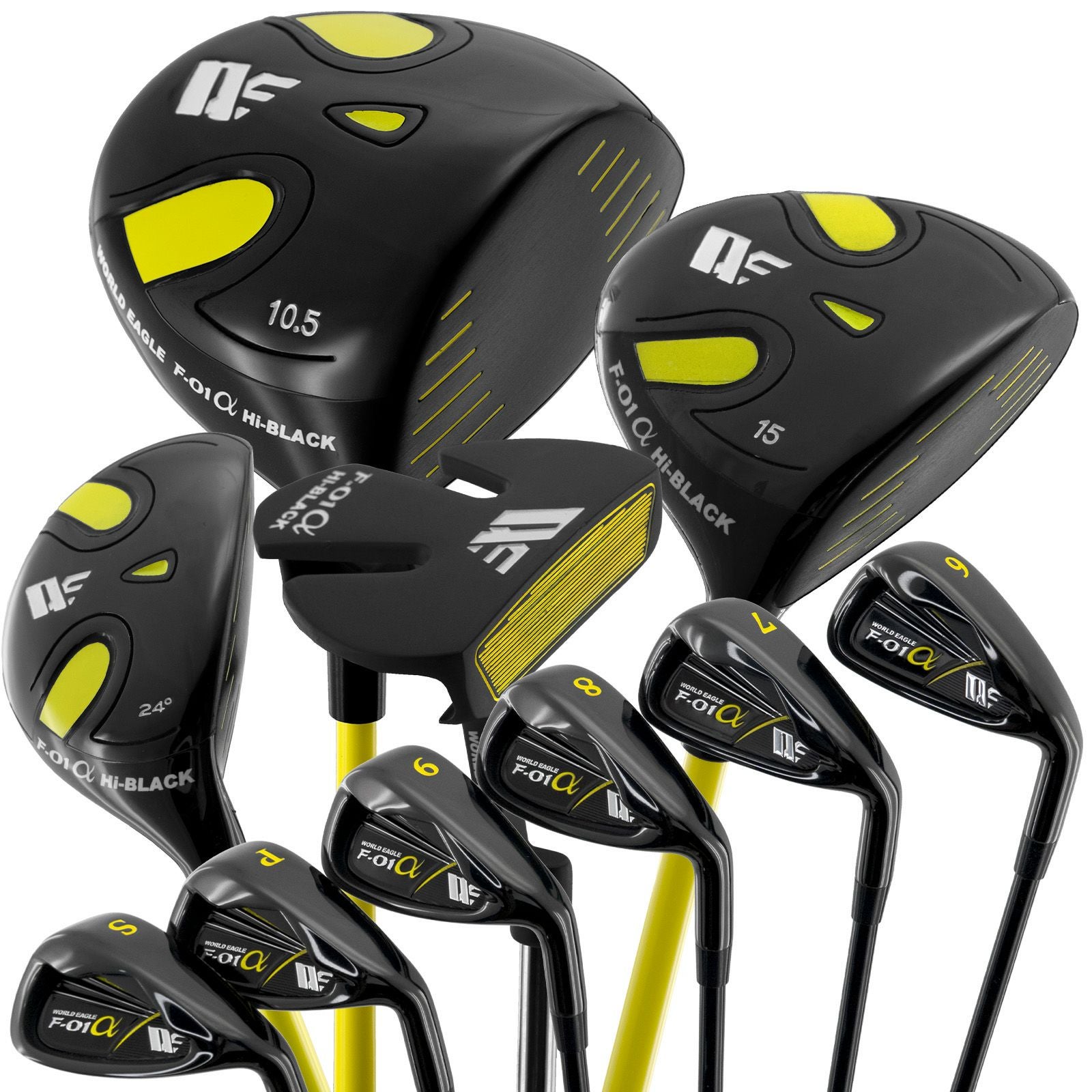ワールドイーグル F-01 ハイブラック メンズ 12点 クラブセット WE F